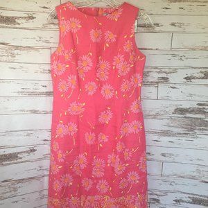 Lilly Pulitzer Vintage Dress Floral Print, Sz 2
